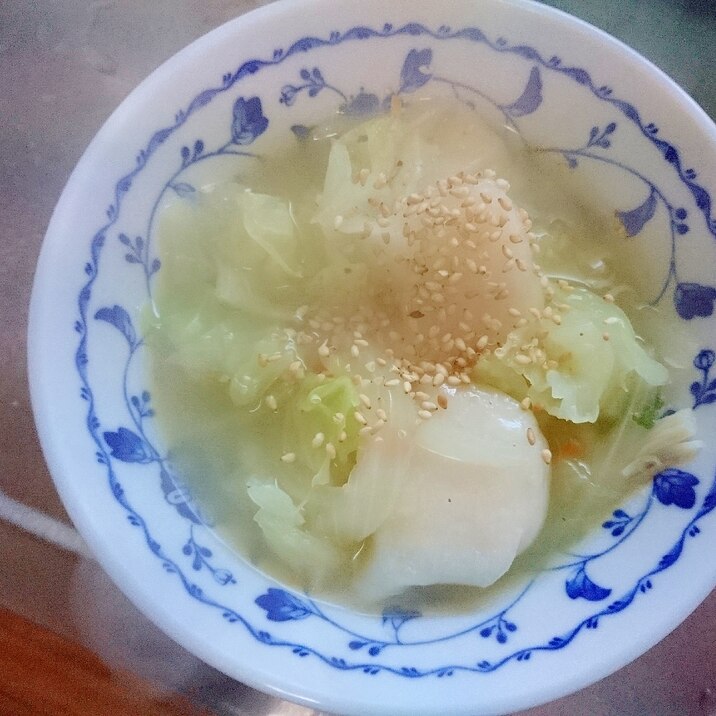 ラーメンのスープで☆野菜スープ